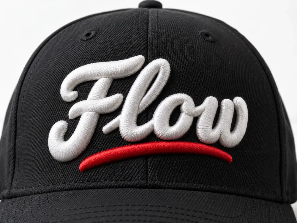 Flow 3D Script Cap Lettering