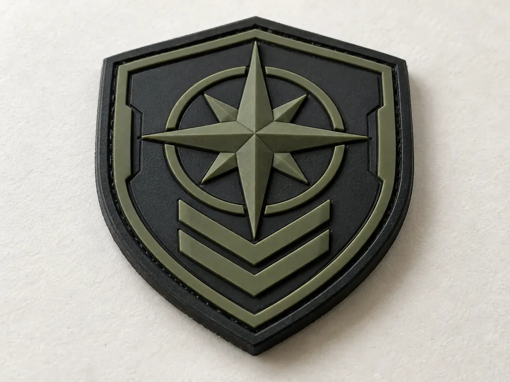 Compass Chevron 3D PVC Patch