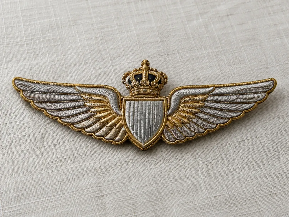 Crowned Airline Pilot Wings — Airline Pilot Wings Design sample