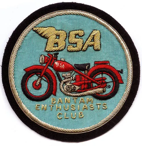 BSA Bantam Enthusiasts Club Badge