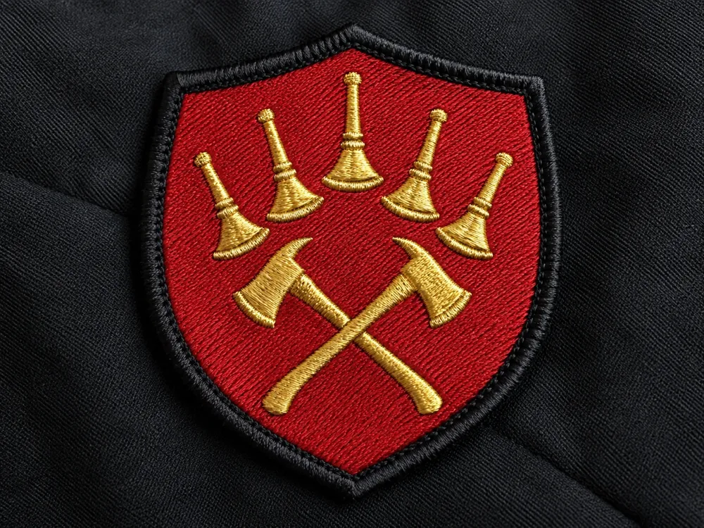 Fire Chief Bugles & Axes Insignia