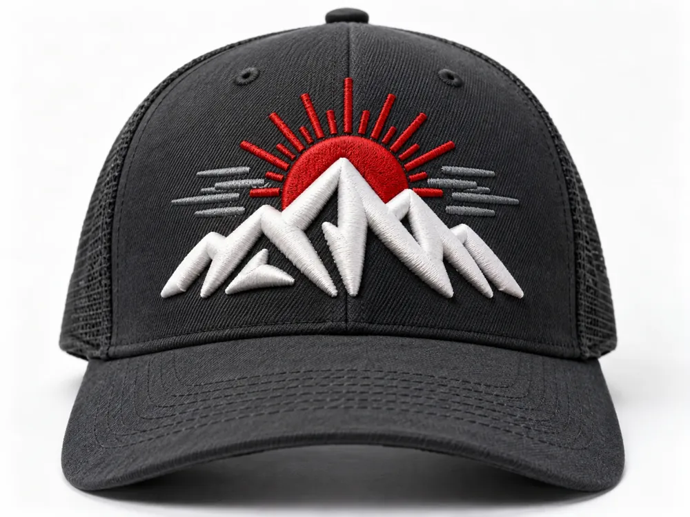 Sunrise Mountain Flat & 3D Trucker Cap