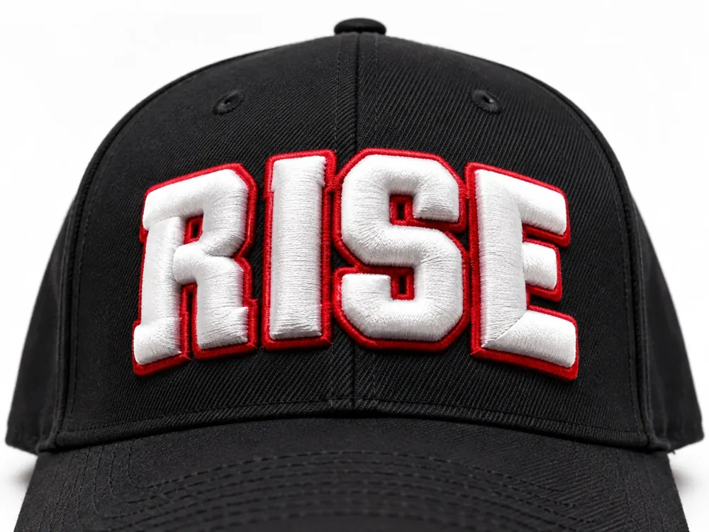 RISE High-Density 3D Cap Lettering