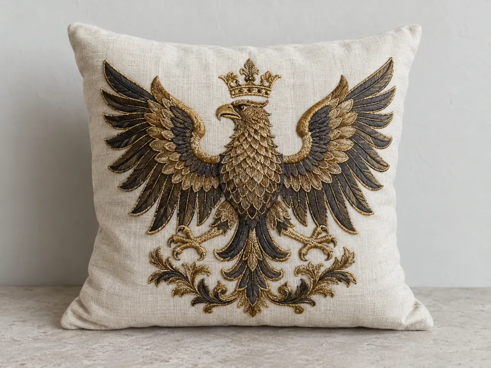 Crowned Imperial Eagle Pillow