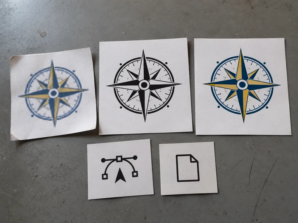 Compass Rose JPG to SVG/EPS