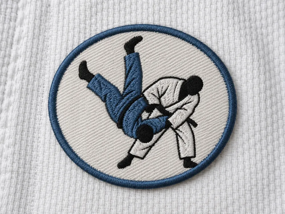 Judo Throw Round Patch
