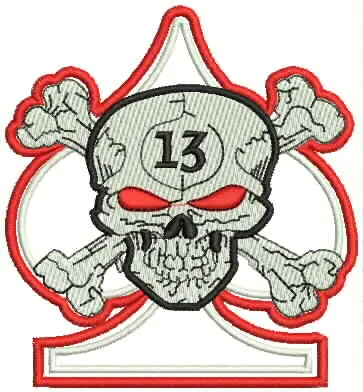 Lucky 13 Ace of Spades Skull