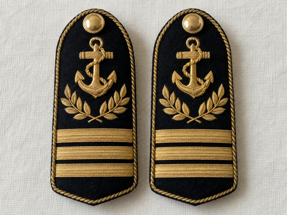 Merchant Navy Anchor Shoulder Boards