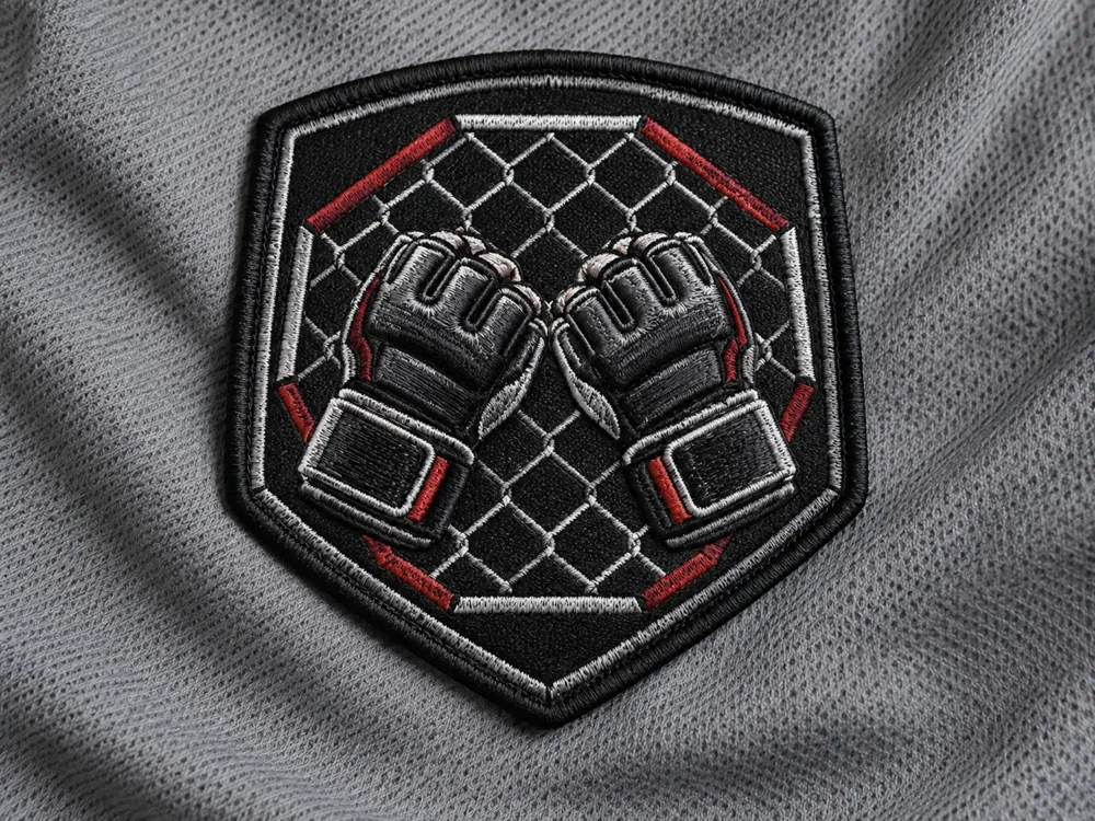 MMA Cage Gloves Emblem
