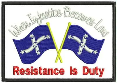Resistance Is Duty Eureka Flags — Southern Cross Diamond Patch sample