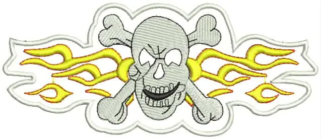 Skull and Crossbones Flames