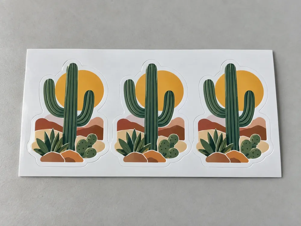 Cactus Sticker Cut Sheet