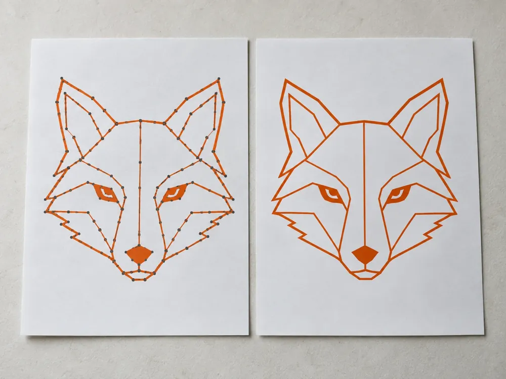 Geometric Fox Node Cleanup — Vector Node Repair & Cleanup sample